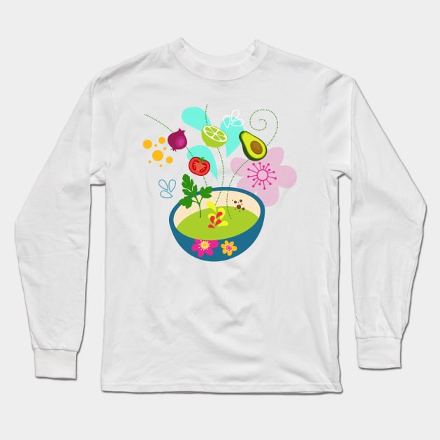 Guacamole party Long Sleeve T-Shirt by mil_papeles